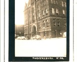 Vtg Postcard RPPC 1940s - Wood Co Court House Parkersburg WV Street View... - $35.59