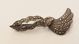 Vintage 925 Marcasite Pin - $346.64 MXN