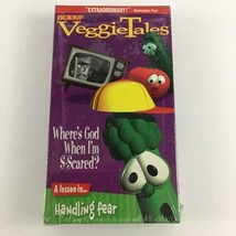 Big Idea Veggie Tales VHS Tape Where&#39;s God New Handling Fear Vintage 2000 - £19.34 GBP