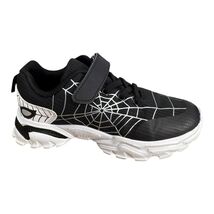 Spider Web Sneakers Kids Black White Size 34 / US Size 2.5 - $8.54