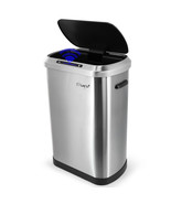 Elama 13 Gallon Automatic Sensor Hands Free Trash Can in Silver - €92,01 EUR