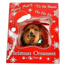 Yorkie Dog Christmas Ornament Yorkshire Terrier by E&amp;S Pets CBO-46 NEW NIB - £8.31 GBP