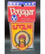 Vintage Voyager UTAH Embroidered Sew On Patch World Wide Collectors Seri... - $15.51