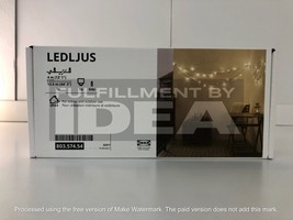 Brand New IKEA LEDLJUS Black Led String Light With 64 Lights 803.574.54 - $58.99