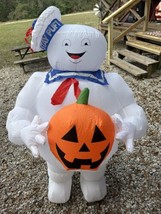 Gemmy 3.5 ft Ghostbusters Stay Puft  Airblown Halloween Inflatable Pre Owned  - $25.73