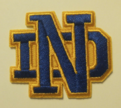 Notre Dame Fighting Irish~Embroidered PATCH~2&quot; x 1 3/4&quot;~Iron or Sew On~NCAA - $3.87