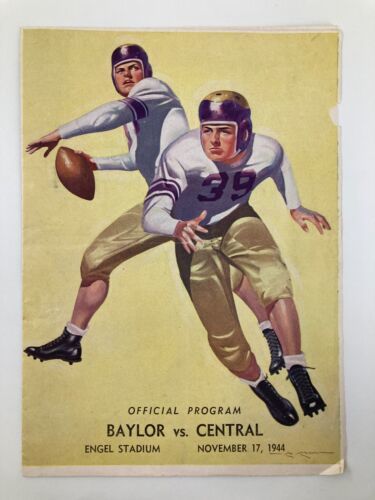 1944 NCAA Football Mary Hardin-Baylor vs North Central Official Program - $18.97