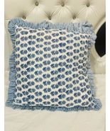Ruffle Throw Pillow Covers for Couchion, 24x24 Inch Cotton Stripe Ruffle... - €33,33 EUR+