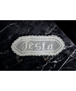 Five Letter Hand Crocheted Custom Name Doily - $61.27 CAD