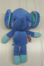 Fisher-Price Snugamonkey plush blue aqua teal elephant small baby toy - £8.11 GBP