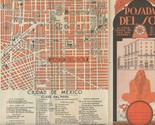 Posada Del Sol El Gran Hotel Brochure with Map Mexico City 1930&#39;s Diego ... - $87.12