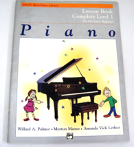 Alfred&#39;s Basic Piano Library Level 1 Lesson Book for Later Beginner 1996 - $4.94