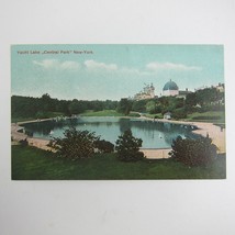 Postcard New York City Central Park Yacht Lake Antique Unposted Rare - £11.79 GBP
