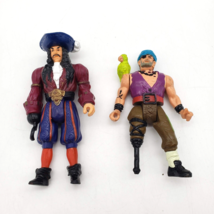 Captain Hook Action Figure Lot Vintage 1991 Mattel Multi-Blade Pirate Bill Jukes - $12.82