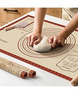 Silicone Baking Mat,26&quot;x16&quot; Extra Thick Large Non Stick Sheet Mat + Meas... - £19.45 GBP