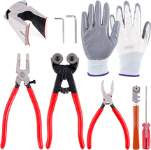 Hilitchi 8Pcs Wheeled Glass Tile Nipper Running Plier Breaking Grozer Plier Glas - $59.50