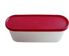 Tupperware Oval Modular Mate 2 Liter Storage Container Red Lid 2402-A 24... - £8.54 GBP