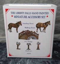 Vtg NIB Liberty Falls Collection 6 Piece Miniature Accessory Set AH51 - £3.54 GBP