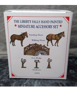 Vtg NIB Liberty Falls Collection 6 Piece Miniature Accessory Set AH51 - £3.56 GBP