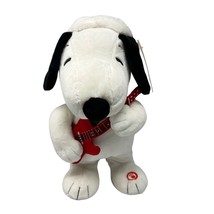 Hallmark Merry Rockin Christmas Snoopy Plush Guitar 50th Anniversary 12&quot;... - $18.76