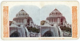 1904 Colorized Stereoview Cascades &amp; Festival Hall L.P. Expo - £7.46 GBP