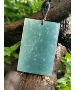 Icy Bluish Green Snowflake Cotton Jadeite Jade Peace &amp; Calm Pendant # 75... - €411,38 EUR