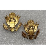 1903-1095, U.S. ARMY, OFFICER, COLAR INSIGNIA, EAGLES, MATCHED SET, SCRE... - $463.95 MXN