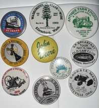 lot of  10 Vtg Buttons Pins Pinbacks 80s 90s Washington State Oregon - $20.26 CAD