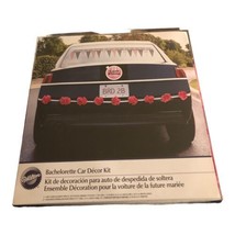 Wilton Bachelorette Car Decor Kit Garland Pompons Car Cling Black Pink &amp;... - $6.57