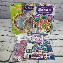 Kappa Adult Coloring Books Design Series Lot Of 5 All Different Henna Mandalas  - £19.77 GBP