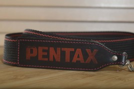 Black and Red Pentax strap. Lovely addition to your Pentax set up. - $24.00