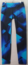 Athleta Leggings Womens Small Blue Geo Print Polyester Pocket Elastic Wa... - $23.06