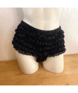 Vintage Y2K Morbid Threads Hot Topic Black Lace Nylon Panties Sz 1X-2X L... - £30.14 GBP