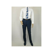 Men TALLIA Suit Wool Blend English Glen Plaid Classic 2Button VDVA2SVX0026 Blue image 8
