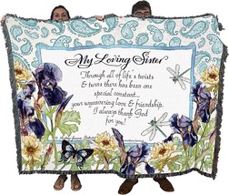 My Loving Sister Poem Blanket by Audrey Jean Roberts Blanket - Gift, 72x54 - £62.34 GBP