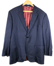 Vtg Saks Fifth Avenue Blazer 44L 44 Long Sport Coat Jacket Navy Blue Woo... - £36.94 GBP