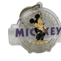 VTG Mickey Mouse 60 Years Disney Enamel Color Keychain Monogram Products... - $35.63