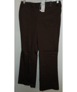 LOFT/ANN TAYLOR LADIES BROWN COTTON/LINEN STRETCH CASUAL PANTS-6P-NWT-$5... - $409.27 MXN