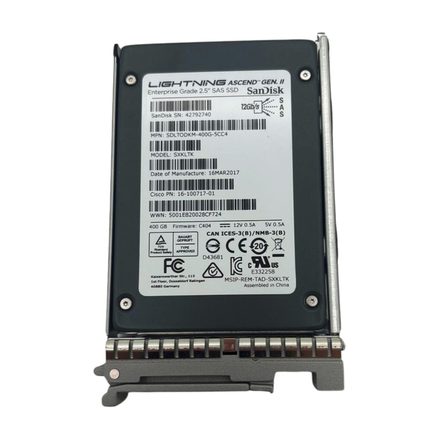 Cisco UCS-SD400G12S4-EP 400GB 12G SAS 2.5&quot; Solid State Drive w60 - $62.34