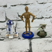 Star Wars Action Figure Lot Hasbro 2005 C3PO Yoda R2D2 - $11.88