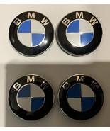 4x BMW 68mm Wheel Centre Round Caps Blue White Black Grey - $27.15