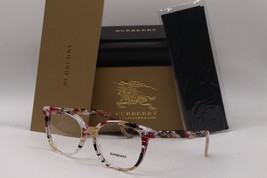 NEW BURBERRY B 2291 3792 BROWN RED BLACK AUTHENTIC DESIGNER EYEGLASSES 5... - £258.55 GBP