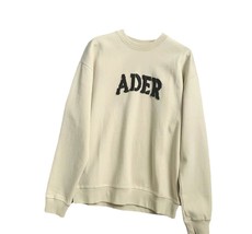 ADER ERROR Denim Embroidered Stereogram Men and Women Round Neck Casual Couple H - £203.02 GBP
