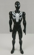 Marvel Titan Hero Series Spiderman Black Suit Action Figure 11&quot; Hasbro 2018 - £7.72 GBP