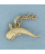 Aloha Humpback Whale Charm in 14k Yellow Gold - $10,654.60 MXN