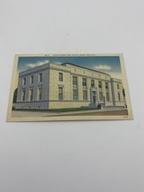 Vtg Postcard Lithograph US Post Office Mount Airy North Carolina 1930s Linen - £10.31 GBP