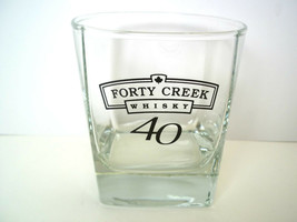 Square crystal whiskey tumbler 40 CREEK WHISKY old fashioned cocktail glass - £7.24 GBP