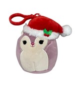 Official KellyToy Christmas Squishmallow Clip - Allina the Squirrel - $175.07 MXN