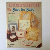 Cross Stitch Just For Baby Linda Dennis Plaid 7445 Giraffe  - £3.95 GBP