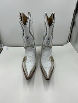 El General 1901 Gold Coin Cowboy Boots 5534 9747 3 Mex 28 USA 9 Faux Ost... - $737.74 MXN